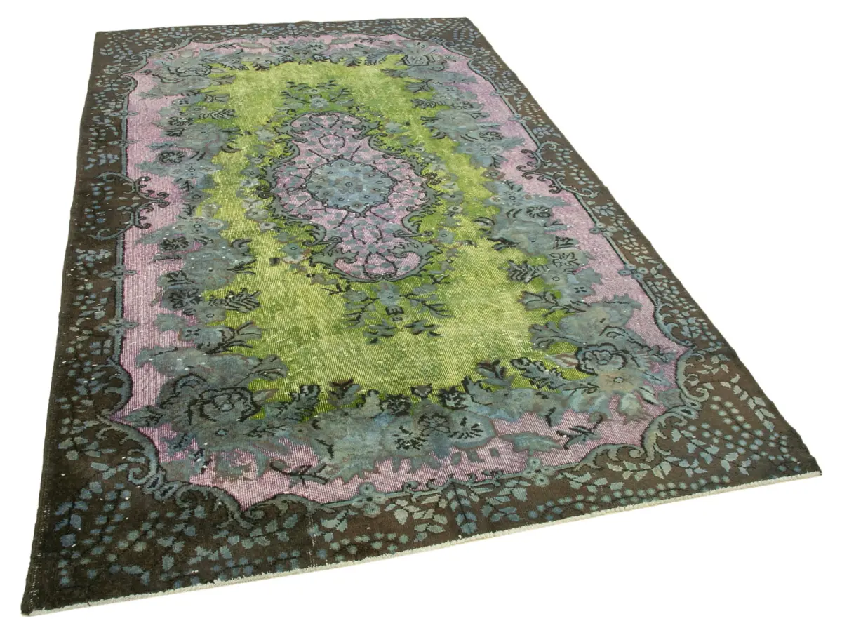 Oyma Kahverengi Pamuk Üzerine Yün El Dokuma Kilim-172x268 - Görsel 2