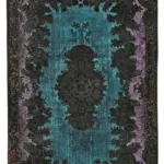 Oyma Kahverengi Pamuk Üzerine Yün El Dokuma Kilim-187x288