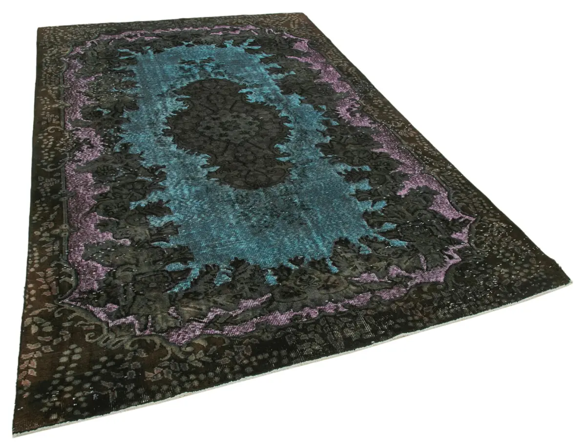 Oyma Kahverengi Pamuk Üzerine Yün El Dokuma Kilim-187x288 - Görsel 2