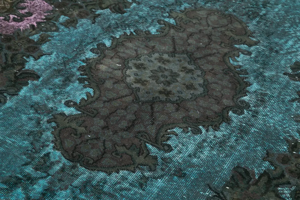 Oyma Kahverengi Pamuk Üzerine Yün El Dokuma Kilim-187x288 - Görsel 5