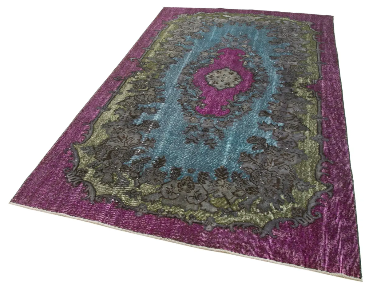 Oyma Mor Pamuk Üzerine Yün El Dokuma Kilim-164x275 - Görsel 3