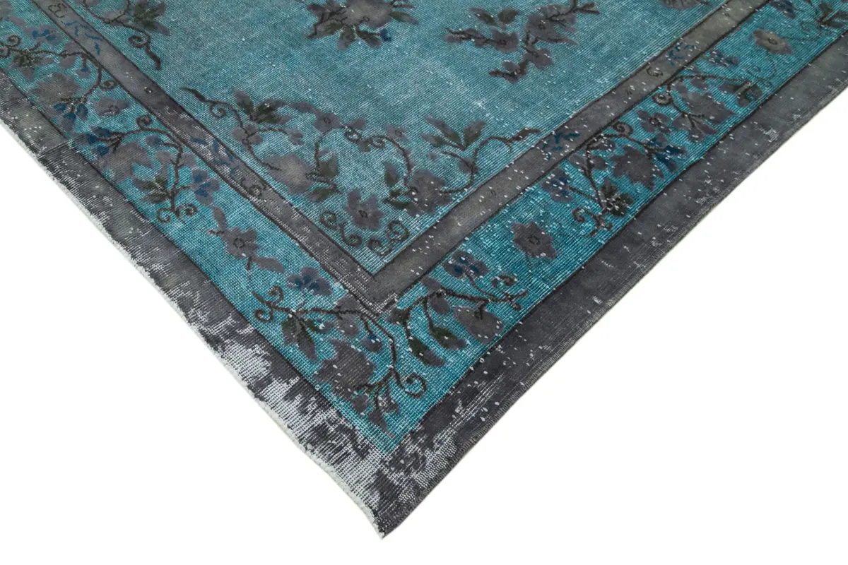 Oyma Mavi Pamuk Üzerine Yün El Dokuma Kilim-200x291 - Görsel 4