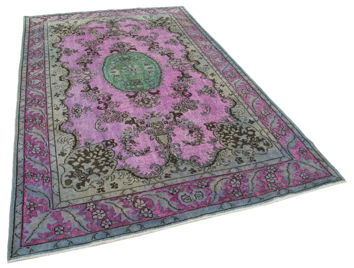 Oyma Pembe Pamuk Üzerine Yün El Dokuma Kilim-175x278 - Görsel 2