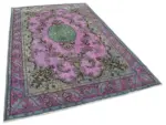Oyma Pembe Pamuk Üzerine Yün El Dokuma Kilim-175x278 - Görsel 2