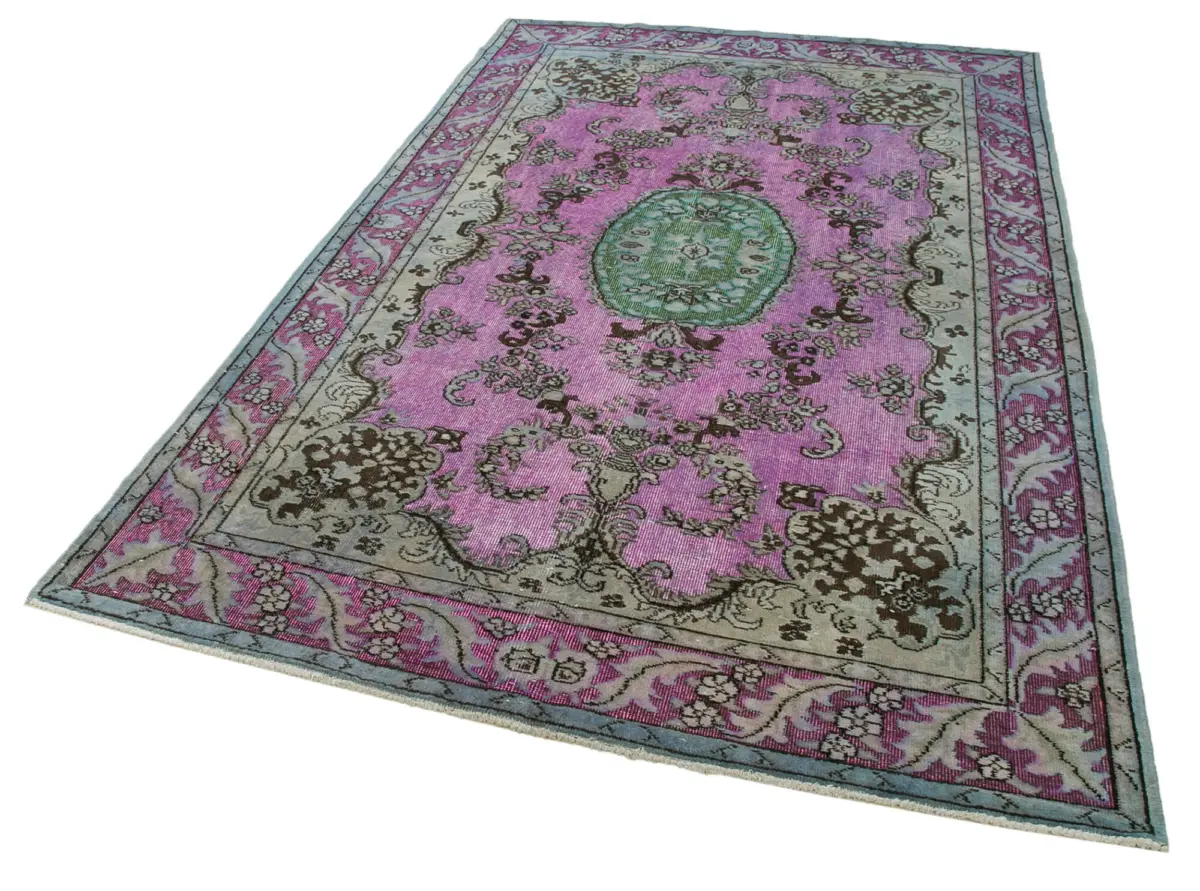 Oyma Pembe Pamuk Üzerine Yün El Dokuma Kilim-175x278 - Görsel 3