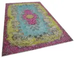 Oyma Pembe Pamuk Üzerine Yün El Dokuma Kilim-170x272 - Görsel 2