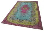 Oyma Pembe Pamuk Üzerine Yün El Dokuma Kilim-170x272 - Görsel 3