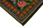 Moldovian Klasik Göbekli Siyah Pamuk Üzerine Yün El Dokuma Kilim-218x255 - Görsel 4
