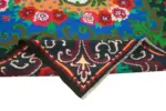 Moldovian Klasik Göbekli Siyah Pamuk Üzerine Yün El Dokuma Kilim-215x335 - Görsel 6
