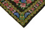 Moldovian Klasik Göbekli Siyah Pamuk Üzerine Yün El Dokuma Kilim-216x274 - Görsel 4