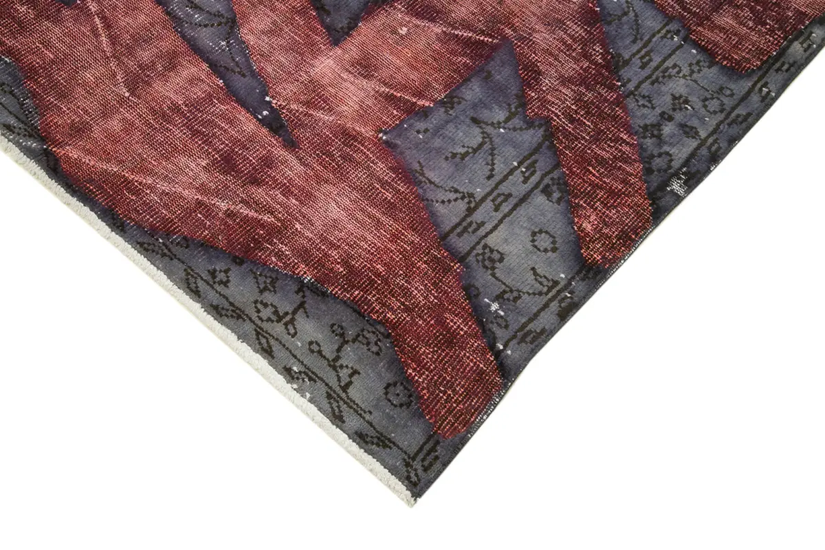 Oyma Mor Pamuk Üzerine Yün El Dokuma Kilim-157x264 - Görsel 4