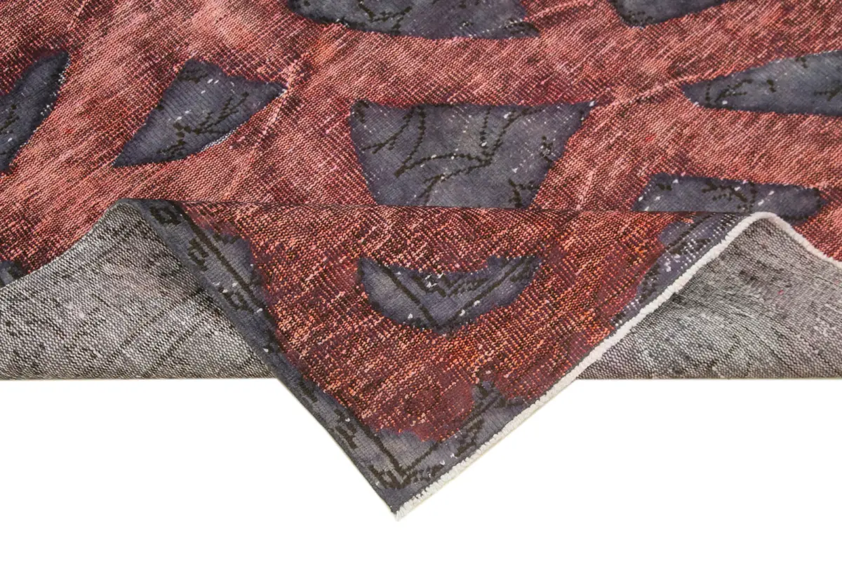 Oyma Mor Pamuk Üzerine Yün El Dokuma Kilim-157x264 - Görsel 6