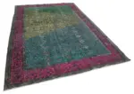 Oyma Fuşya Pamuk Üzerine Yün El Dokuma Kilim-205x303 - Görsel 2