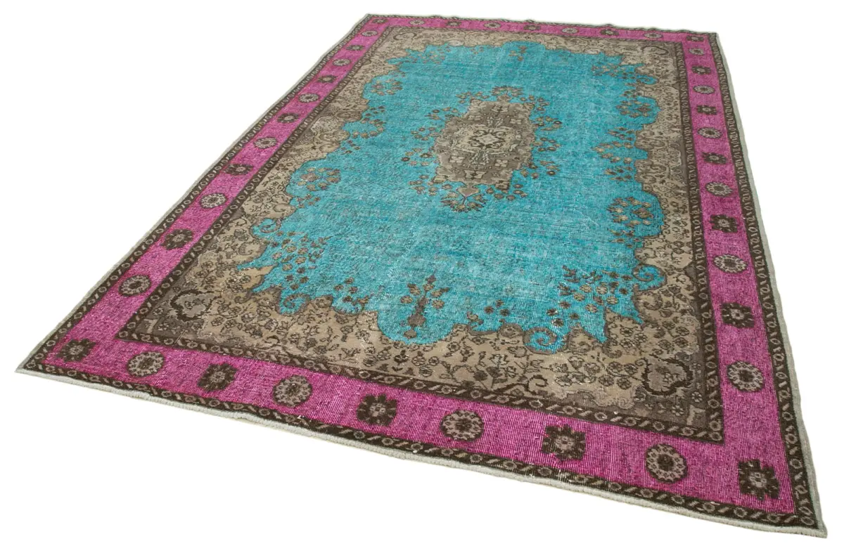 Oyma Turkuaz Pamuk Üzerine Yün El Dokuma Kilim-209x326 - Görsel 3