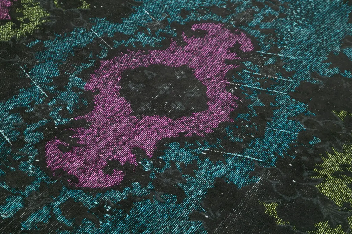 Oyma Mor Pamuk Üzerine Yün El Dokuma Kilim-188x295 - Görsel 5