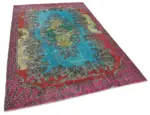 Oyma Multi Pamuk Üzerine Yün El Dokuma Kilim-180x280 - Görsel 2
