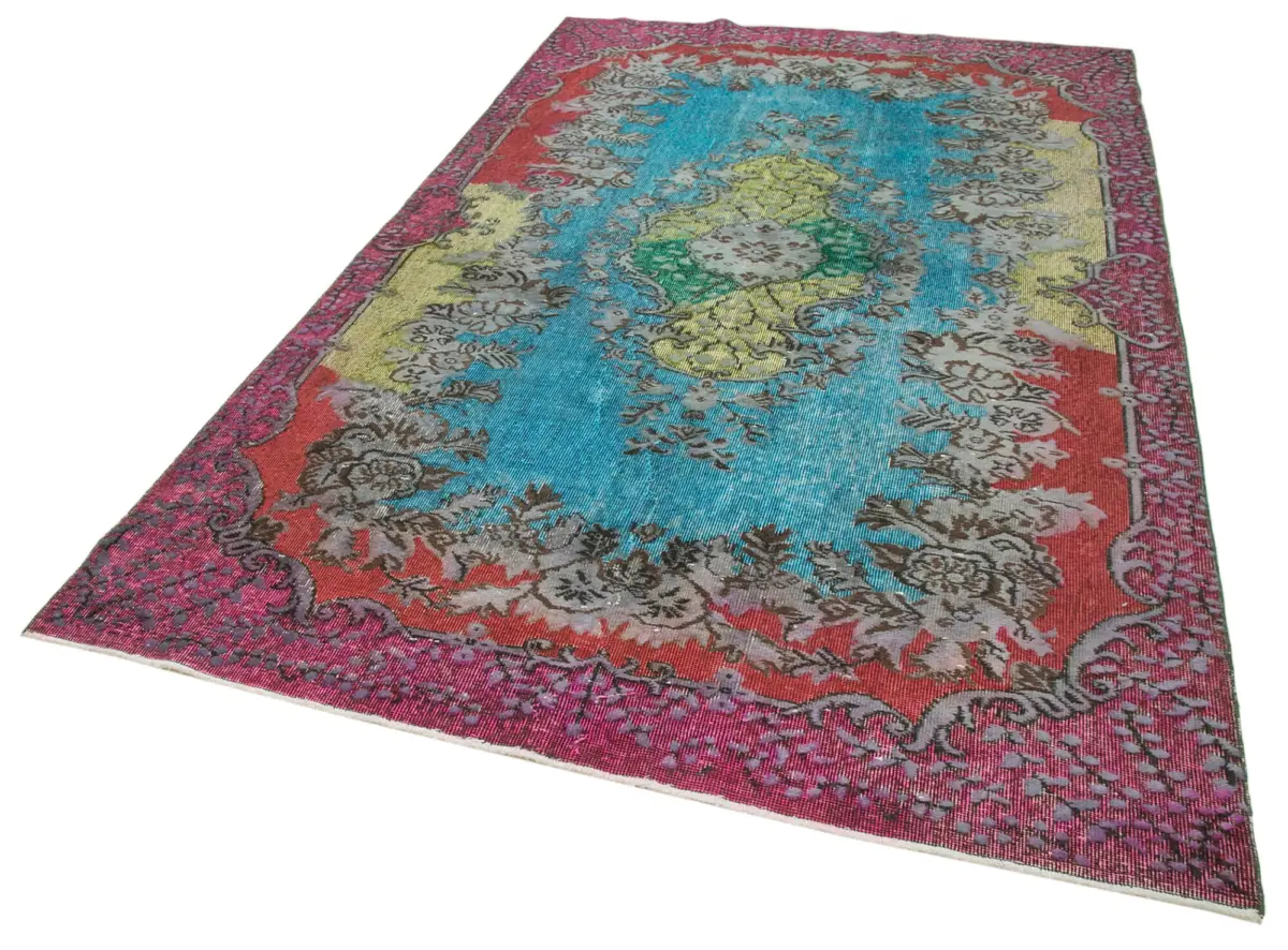 Oyma Multi Pamuk Üzerine Yün El Dokuma Kilim-180x280 - Görsel 3