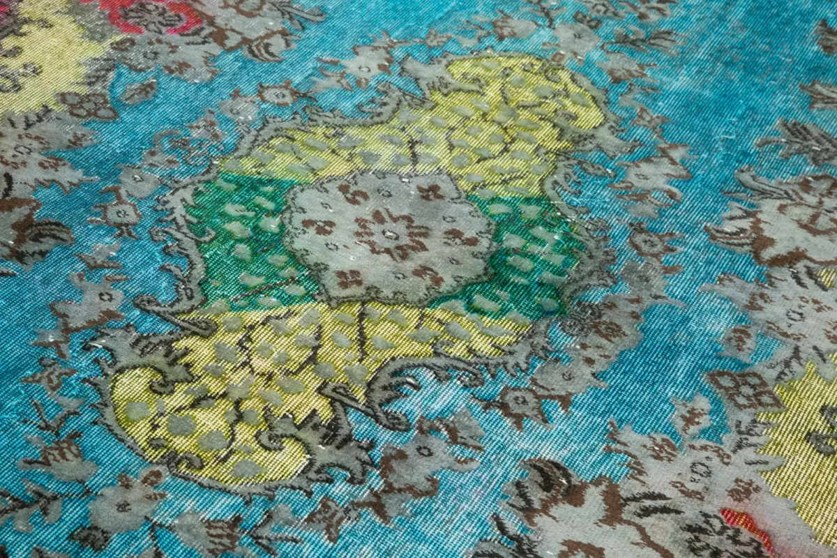 Oyma Multi Pamuk Üzerine Yün El Dokuma Kilim-180x280 - Görsel 5