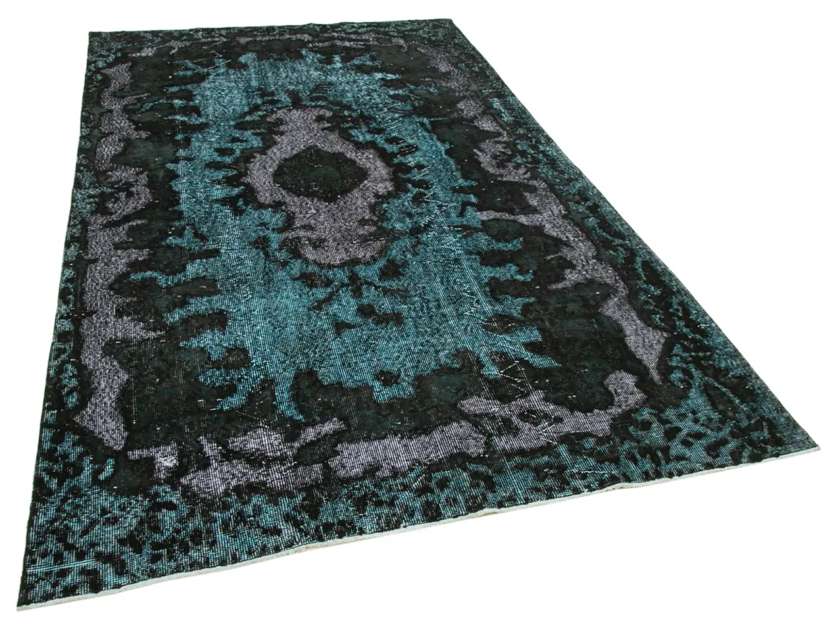 Oyma Siyah Pamuk Üzerine Yün El Dokuma Kilim-175x292 - Görsel 2