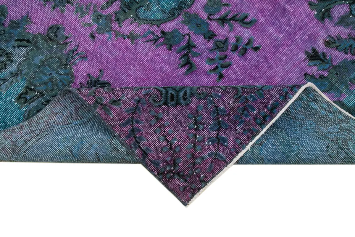 Oyma Mavi Pamuk Üzerine Yün El Dokuma Kilim-174x275 - Görsel 6