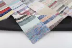 Chaput Patchwork Multi Renk Pamuk Üzerine Yün El Dokuma Kilim-201x299 - Görsel 5