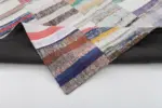 Chaput Patchwork Bej Renk Pamuk Üzerine Yün El Dokuma Kilim-200x300 - Görsel 5