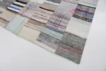 Chaput Patchwork Multi Renk Pamuk Üzerine Yün El Dokuma Kilim-201x298 - Görsel 4