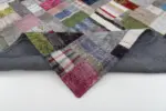 Chaput Patchwork Multi Renk Pamuk Üzerine Yün El Dokuma Kilim-200x302 - Görsel 5