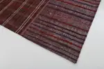 Chaput Patchwork Multi Renk Pamuk Üzerine Yün El Dokuma Kilim-205x300 - Görsel 4