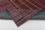 Chaput Patchwork Multi Renk Pamuk Üzerine Yün El Dokuma Kilim-205x300 - Görsel 5