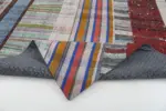 Chaput Patchwork Multi Renk Pamuk Üzerine Yün El Dokuma Kilim-206x299 - Görsel 5