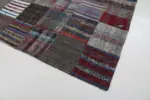 Chaput Patchwork Multi Renk Pamuk Üzerine Yün El Dokuma Kilim-206x296 - Görsel 4