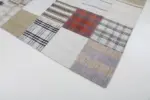 İnce Bez Patchwork Bej Pamuk Üzerine Yün El Dokuma Kilim-174x242 - Görsel 4