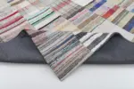 Chaput Patchwork Bej Renk Pamuk Üzerine Yün El Dokuma Kilim-201x299 - Görsel 5