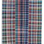 Chaput Patchwork Multi Renk Pamuk Üzerine Yün El Dokuma Kilim-256x305
