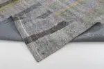 Chaput Patchwork Gri Renk Pamuk Üzerine Yün El Dokuma Kilim-247x350 - Görsel 5