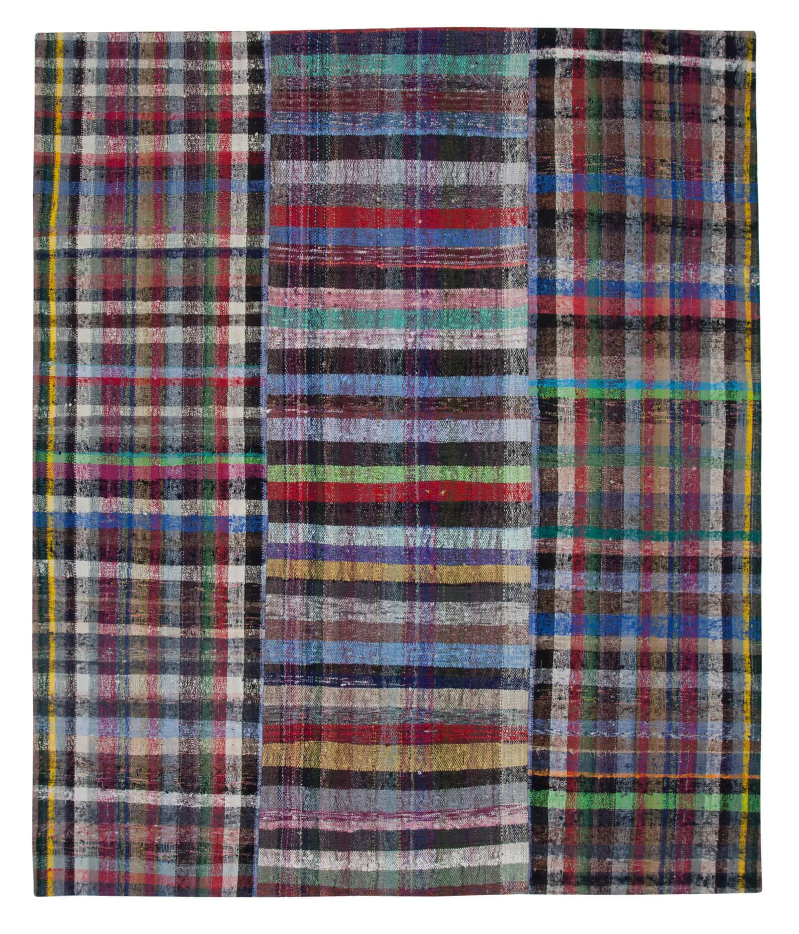 Rc_22545_1_Multicolor_Oriental_Kilim_Patchwork_Rugs Chaput Patchwork Multi Renk Pamuk Üzerine Yün El Dokuma Kilim-257x307 - Görsel 1