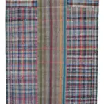 Chaput Patchwork Multi Renk Pamuk Üzerine Yün El Dokuma Kilim-243x306