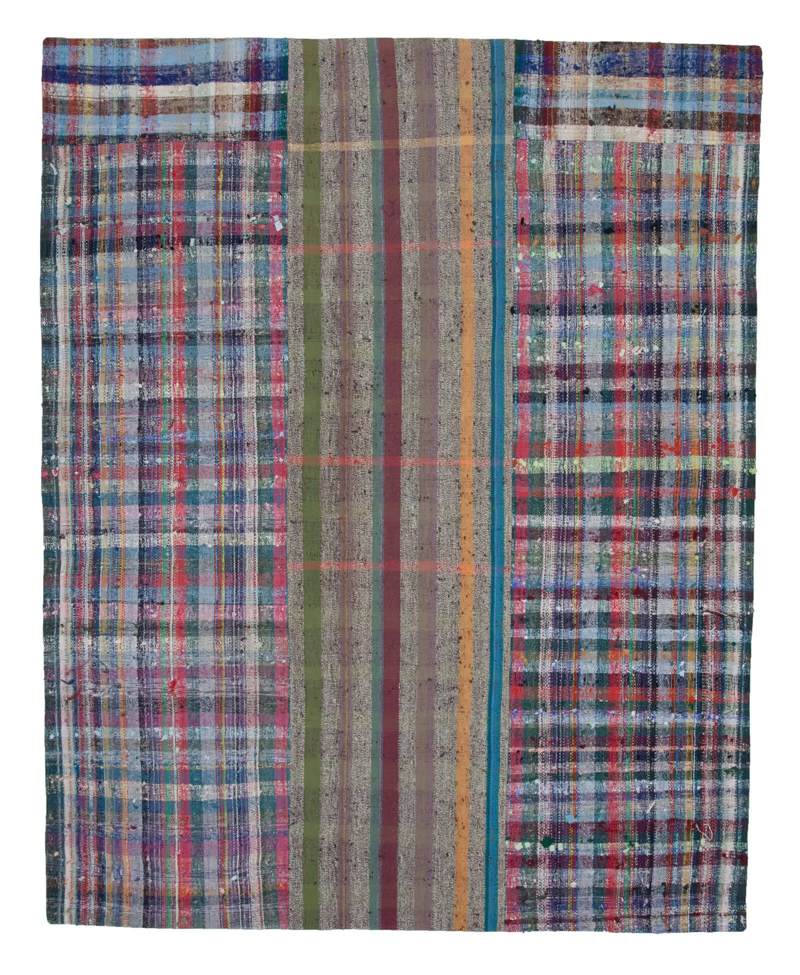 Rc_22548_1_Multicolor_Oriental_Kilim_Patchwork_Rugs Chaput Patchwork Multi Renk Pamuk Üzerine Yün El Dokuma Kilim-243x306 - Görsel 1