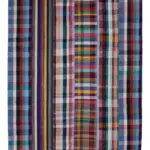 Chaput Patchwork Multi Renk Pamuk Üzerine Yün El Dokuma Kilim-250x307