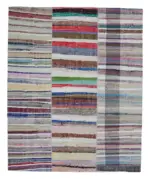 Chaput Patchwork Multi Renk Pamuk Üzerine Yün El Dokuma Kilim-245x302
