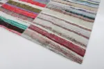 Chaput Patchwork Multi Renk Pamuk Üzerine Yün El Dokuma Kilim-245x302 - Görsel 4
