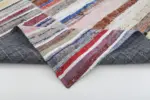 Chaput Patchwork Multi Renk Pamuk Üzerine Yün El Dokuma Kilim-245x302 - Görsel 5
