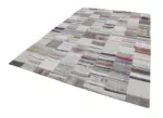 Chaput Patchwork Bej Renk Pamuk Üzerine Yün El Dokuma Kilim-251x352 - Görsel 2
