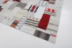 İnce Bez Patchwork Multi Pamuk Üzerine Yün El Dokuma Kilim-250x305 - Görsel 4
