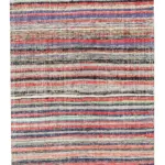 Anadolu Eskitme Multi Pamuk Üzerine Yün El Dokuma Kilim-115x350