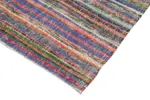 Anadolu Eskitme Multi Pamuk Üzerine Yün El Dokuma Kilim-115x350 - Görsel 4