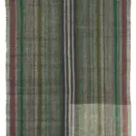 Chaput Çizgili Gri Renk Pagrk Üzerine Yün El Dokuma Kilim-184x283