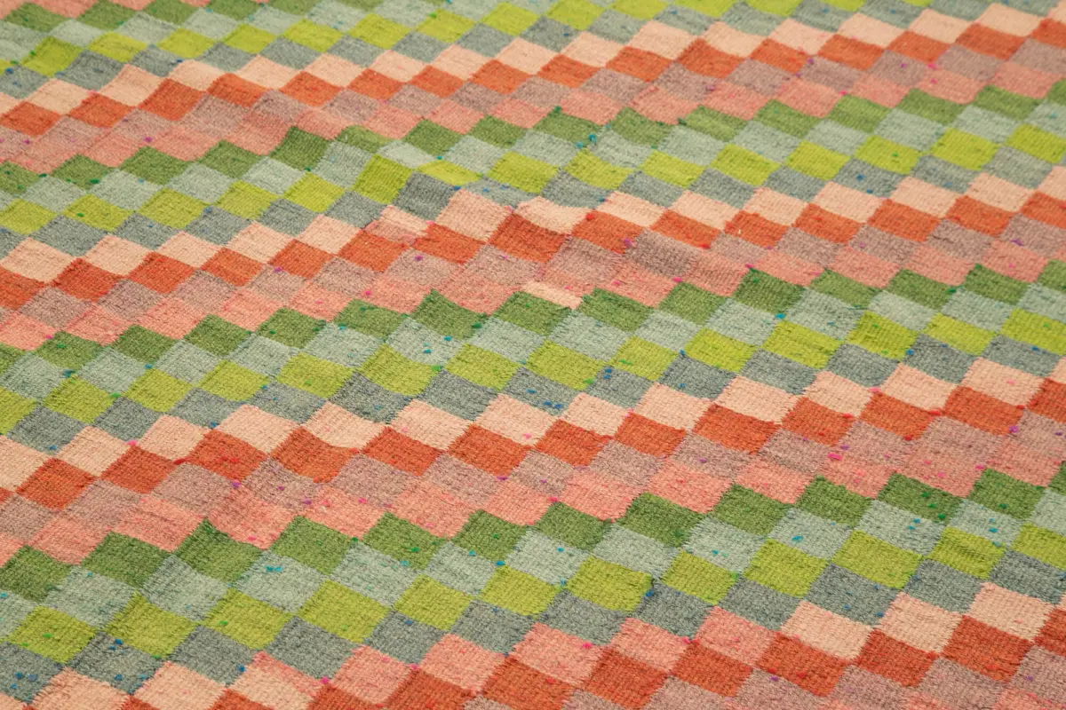 Moldovian Klasik Göbekli Siyah Pamuk Üzerine Yün El Dokuma Kilim-160x317 - Görsel 5