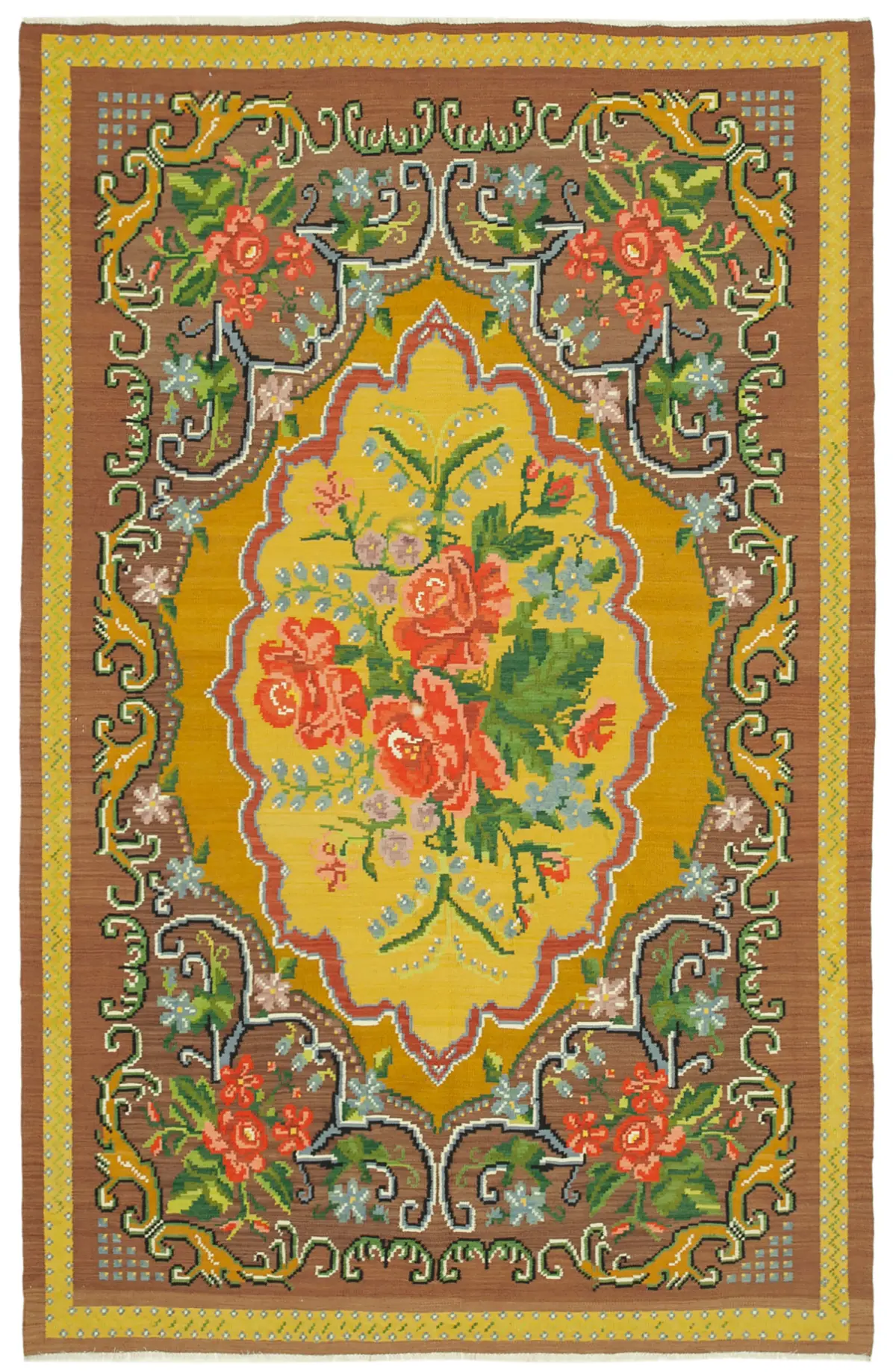 Rc_23414_1_Brown_Rose_Kilim_Rugs